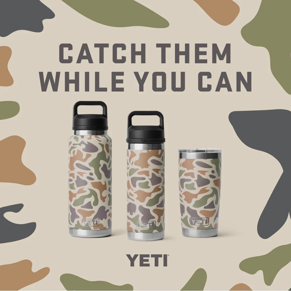 YETI Rambler 18oz Bottle with Camo Pattern